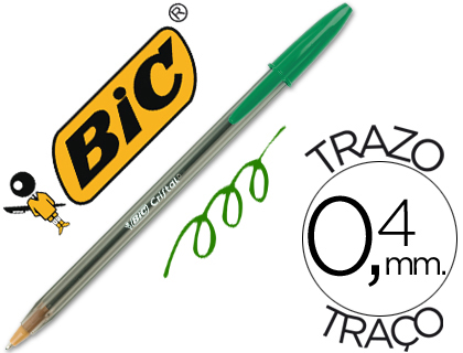 Bolígrafo Bic Cristal verde